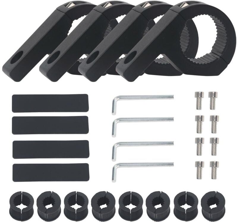 Thumbnail - 2 Montagesätze für Lichtleisten 19-32 mm, Universalklemme für Arbeitsscheinwerferröhre, Stoßstangenrohr-Montagehalterung...