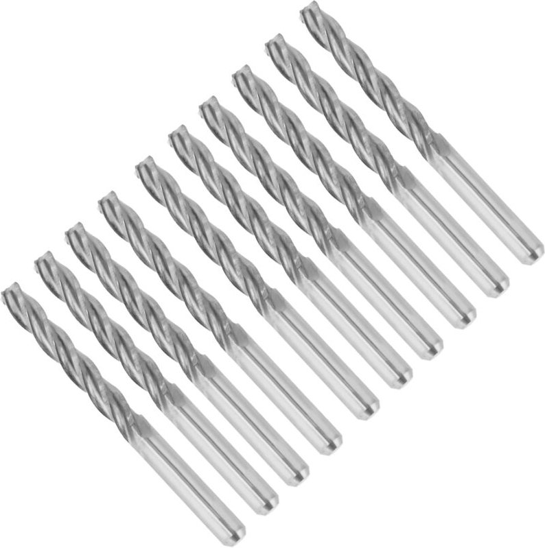 TOPINCN 10 Stück Hartmetall-Spiralfräser mit 4 Schneiden, Feinfräser für CNC-Fräsen, Hochwertiger Holzfräser, Geeignet f...