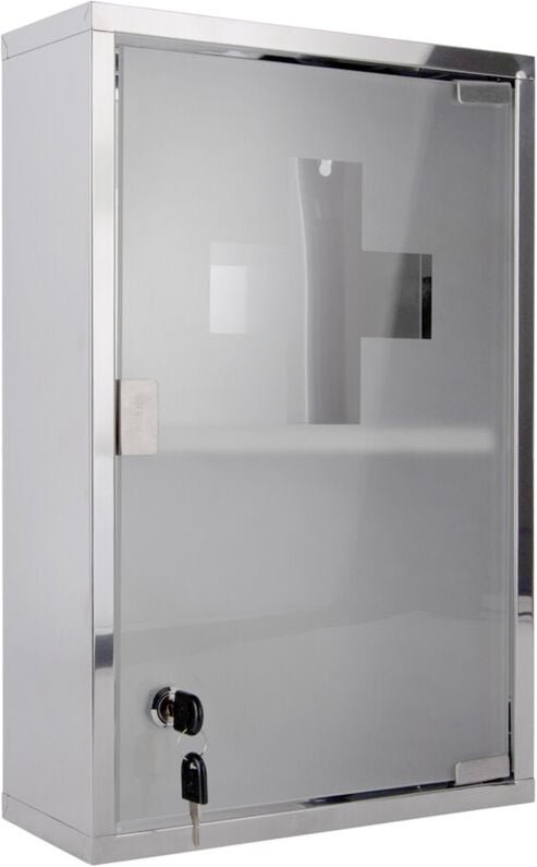 Pt' - Erste Hilfe Kasten mit Regalen, present time, 25 x 48 x 12 cm