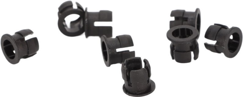 LED-Lampenfassung, robustes Kunststoffgehäuse, 5 mm dick, einfach zu installieren, 200er-Set für Ampellampen (SCHWARZ)