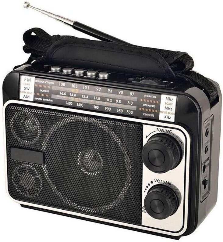 AM/FM/SW1/SW2 Transistorradio, netz- oder batteriebetrieben, bester Empfang, großer Lautsprecher