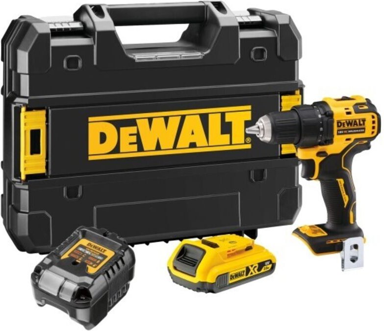 Akku Bohrschrauber Dewalt DCD708D1T-QW 18V 1x 2Ah XR Akku, 1x Systemschnellladegerät