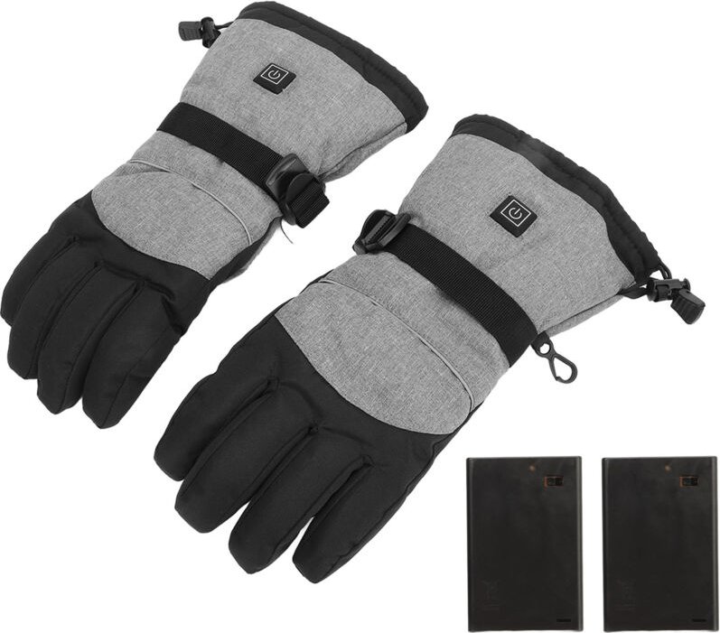 1 Paar batteriebetriebene, wasserdichte, beheizbare Winterhandschuhe mit Reflektorstreifen für Outdoor-Aktivitäten