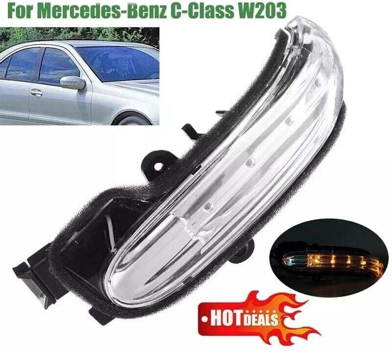 ZVD - Remplacement étanche de clignotant de rétroviseur led pour MercedesBenz Classe c W203 4 portes 20042007 droite A20...