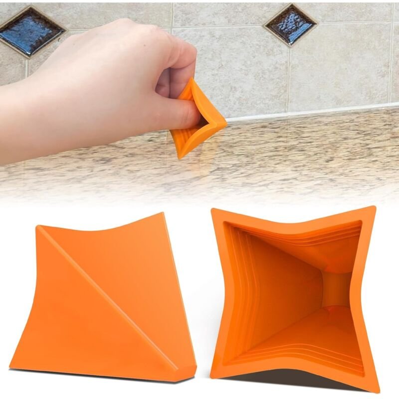 Set mit 2 Silikon-Nähwerkzeugen, Werkzeugset zum Fertigstellen von Fugen, Silikonentfernungsset, wiederverwendbarer Dich...