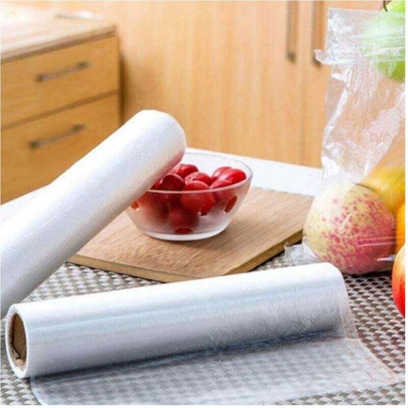 Vtizikl Rotoli Sacchetti Freezer Per Alimenti 300 Sacchi Congelatore Frigo 28x42cm Gelo -