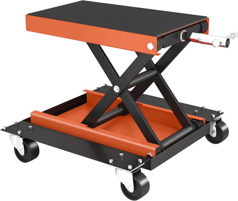 Motorradheber 500 kg Belastbar Motorradhebebühne 135-390 mm Höhenverstellbar Stahl Orange