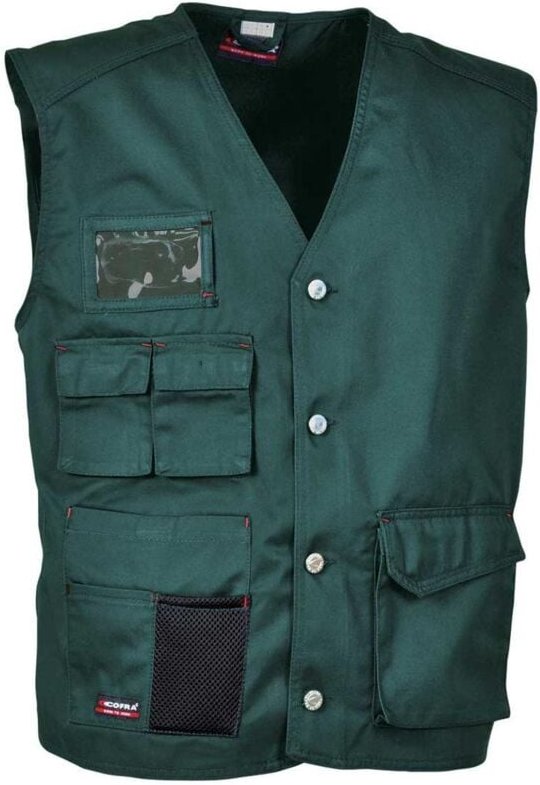 Cofra Arbeitsweste 100% Baumwolle M grün