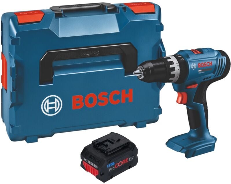 Bosch GSB 18V-25 Professional Akku Schlagbohrschrauber 18 V 56 Nm + 1x ProCORE Akku 8,0 Ah + L-Boxx - ohne Ladegerät