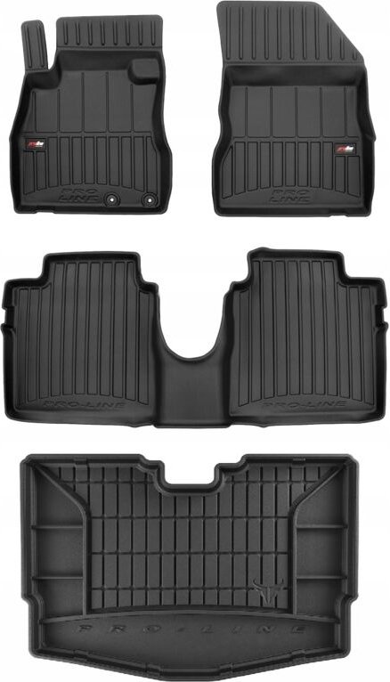 SET 3D Gummimatten Matte Nissan Note 2 HB ab 2012-