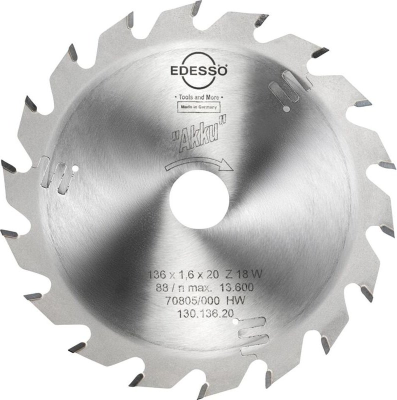 Hw Kreissägebl. Akku 136x1,6x20mm Z18 w