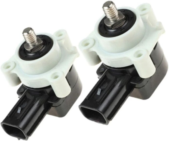 Tlily - 2Pcs Vorne + Hinten Scheinwerfer Leveler Höhe Sensor mit Kabel 8651A064 8651A065 für Montero 4 iv 2006-2016