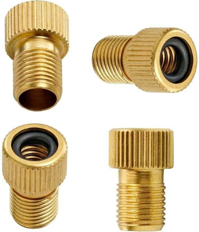 Ventiladapter zum Aufpumpen von Fahrradreifen mit einer Handpumpe oder einem Kompressor – Wandelt Presta-Ventile (dünn) ...