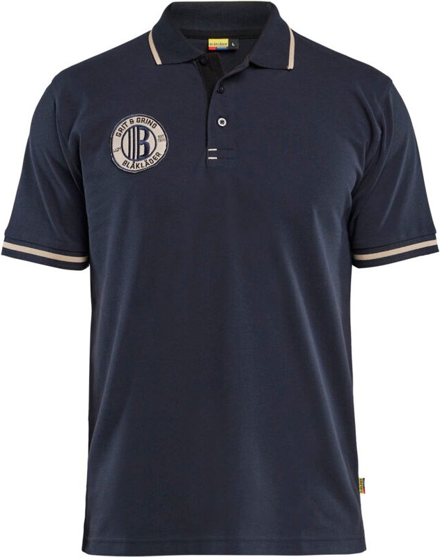 Arbeitspolo mit kurzen Ärmeln Grit & Grind – Marineblau XXL