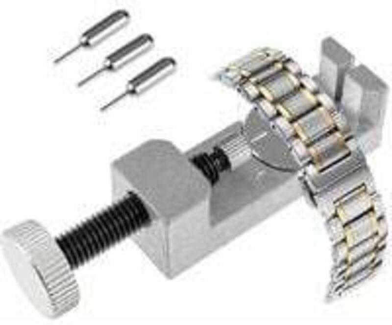 Professionelles Uhrenreparaturset, Uhrenarmbandwerkzeug mit 3 zusätzlichen Stiften, Instrument zur Uhrenarmbandeinstellu...