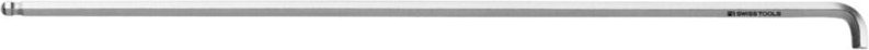 Pb Swiss Tools - 6-kant-Winkelschraubendreher 90° - 100° lang, mit Kugelkopf und kurzem Schenkel verchromt, Sechskant: 1...