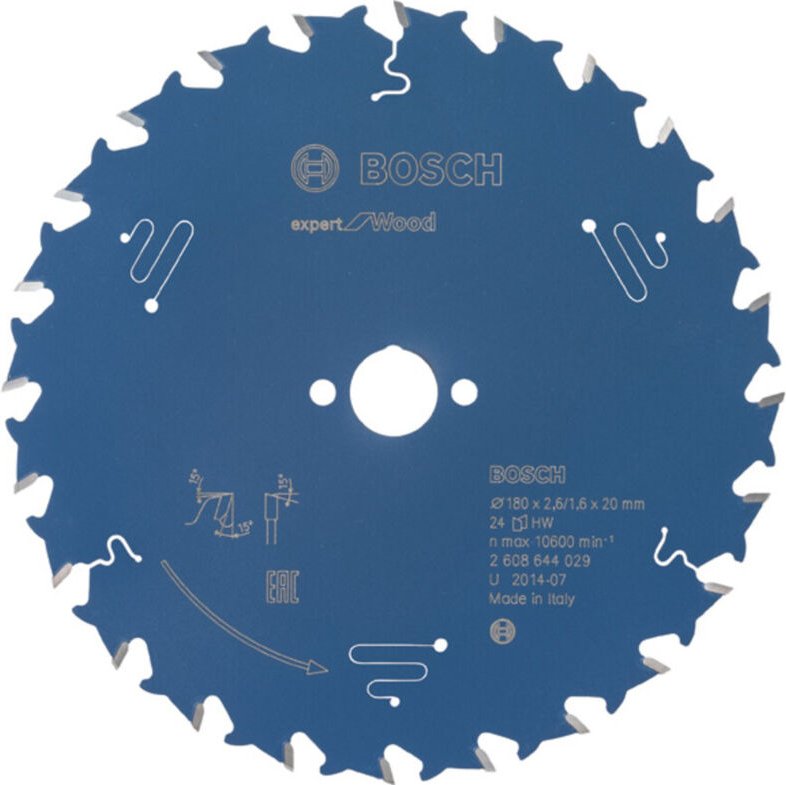 Kreissägeblatt Expert for Wood 180 x 20 x 2,6 mm 24 - Bosch