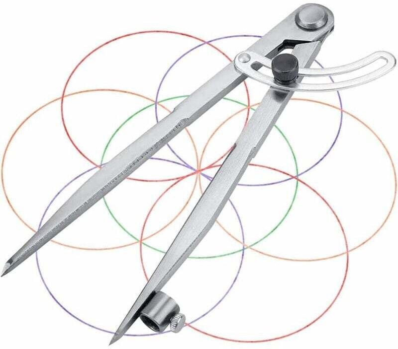 Messkompass, Trockenkompass-Flügelteiler – Industrielle Markierungslehre, großer professioneller Zirkel-Zirkel mit Flüge...