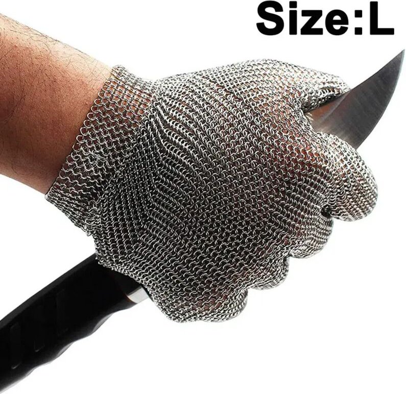 Schnittfeste Handschuhe mit hoher Schutzklasse 5, lebensmittelsichere Arbeitshandschuhe für Fleischverarbeitung und Holz...