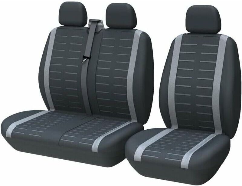 Autositzbezüge, universell passend für die meisten Lkw, Transporter und Busse, Vordersitze 1 & 2 (3 Sitze), Universal-Si...