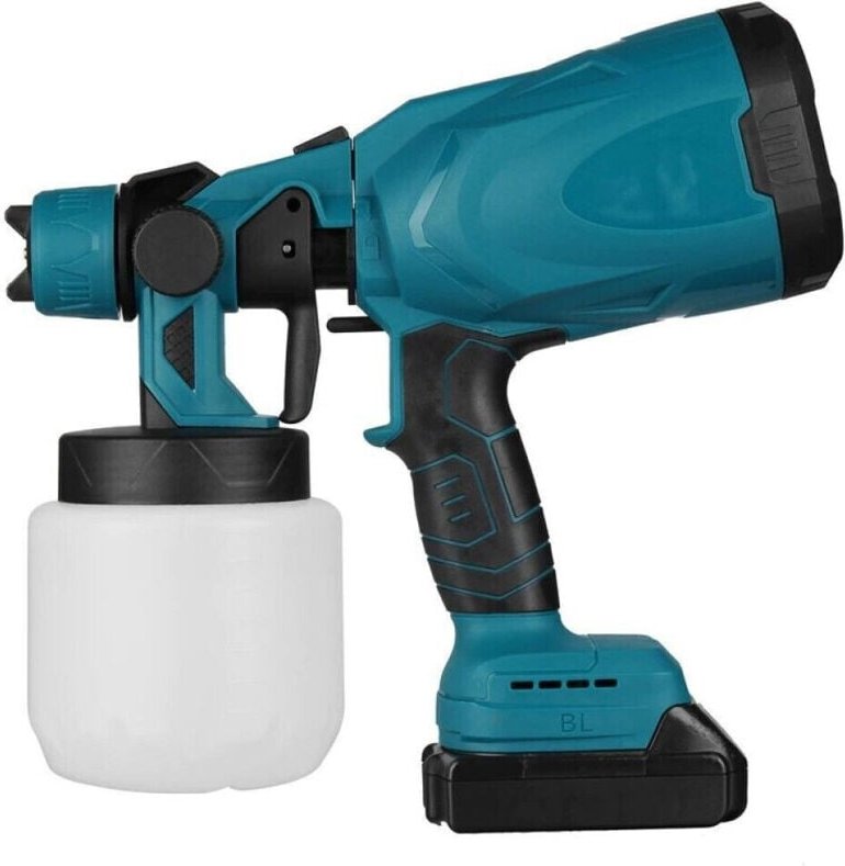 Trade Shop - elektrische pystem 800 ml doubterien 18 v -