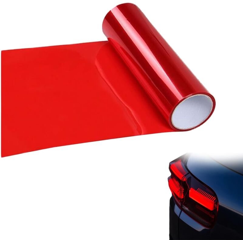 Autotönungsfolie, Scheinwerferfolie, transparente Klebefolie für Autoscheinwerfer, selbstklebende Vinyl-Autofenstertönun...