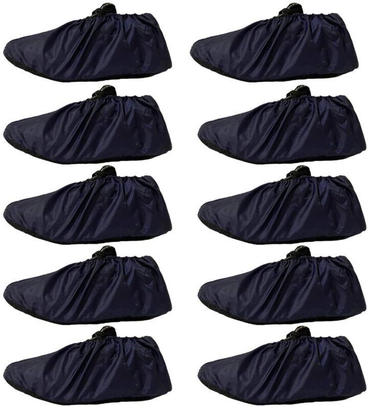 5 Paar wiederverwendbare, wasserdichte, hochwertige rutschfeste Überschuhe für Schuhe, Bodenschoner für Teppiche im Haus...