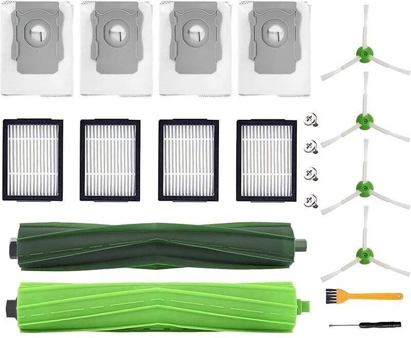 Vorderer Bürstenaufsatz, Ersatzteile für iRobot Roomba i7/i7+/i3+/i4+/i6+/i8+/j7+, 20-teiliges Set inklusive 2 Hauptbürs...