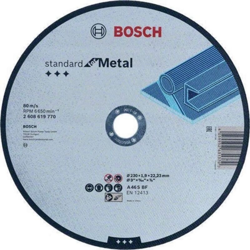 Bosch - Standard for Metal Trennscheibe gerade, 230 mm, 22,23 mm - 2608619770