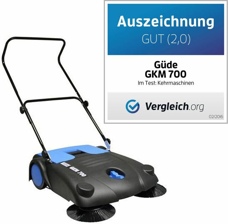 Güde Hand-Kehrmaschine GKM 700 Motorbesen Reinigungsmaschine Kehrwalze