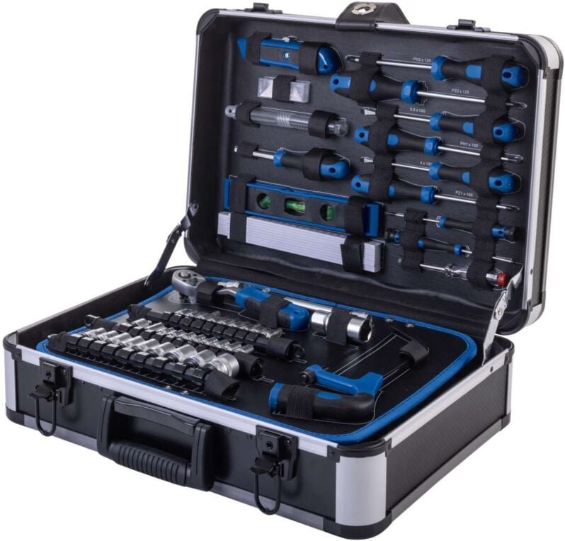 Werkzeugkoffer 235-teilig Werkzeug- und Geratekoffer Scheppach TB220