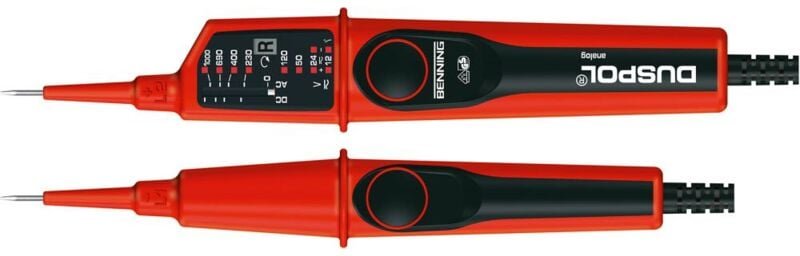 Thumbnail - Duspol analog Zweipoliger Spannungsprüfer cat iii 1000 v, cat iv 600 v led, Vibration - Benning