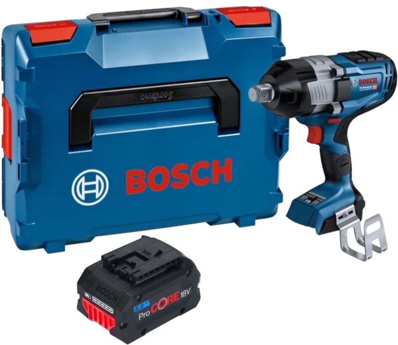 Bosch gds 18V-1600 hc Professional Akku Schlagschrauber 18 v 1600 Nm 3/4'' biturbo Brushless + 1x ProCORE Akku 8,0 Ah + ...