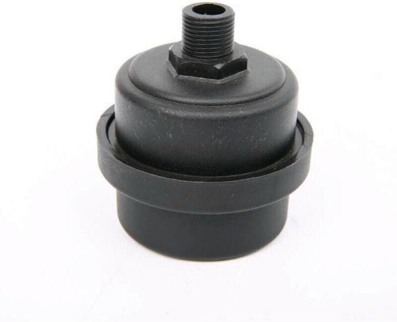 2 pezzi silenziatore per compressore d'aria, filtro aria nero, riduzione del rumore per compressori oil-free (13 mm) - K...