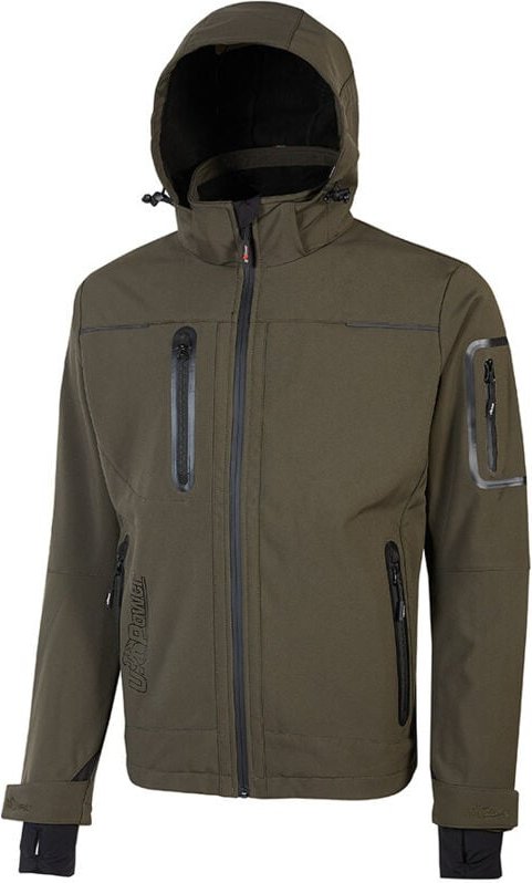 Space Arbeit Softshelljacke - l - Dunkelgrüne - U-power