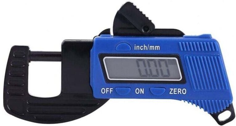 0-12 mm Dickenmessgerät, Digitalanzeige, großes LCD-Display, hochpräzise Messungen, Messbereich: Batterie nicht enthalte...