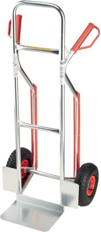 Alu-Transportkarre 150 kg, Schaufelmaß 305 x 203 mm, Luft, Maße 1180 x 510 x 490 mm