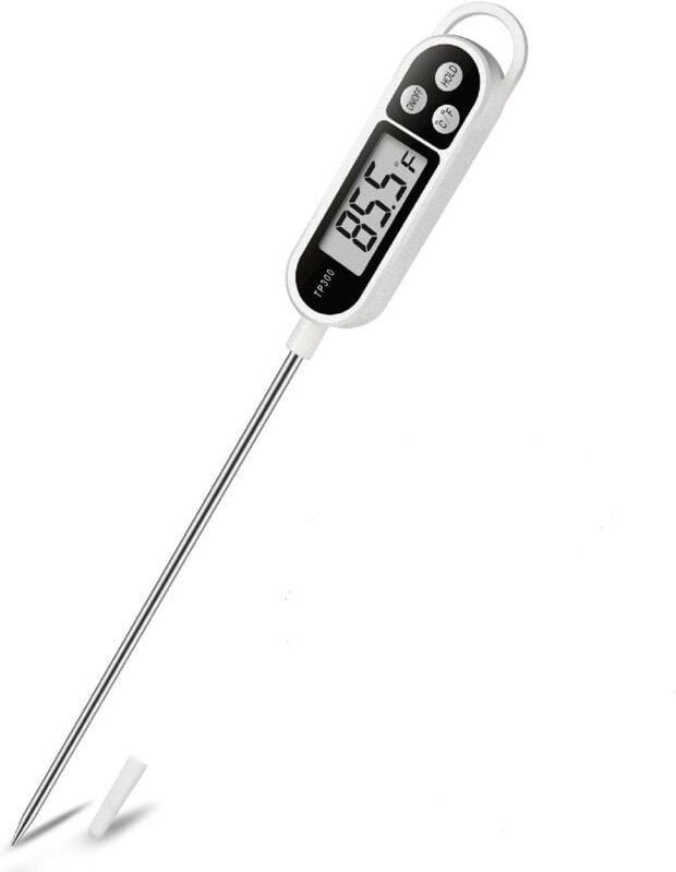 Aiperq - Digitales Fleischthermometer mit sofortiger Anzeige, Küchenthermometer zum Kochen von Lebensmitteln, Süßigkeite...