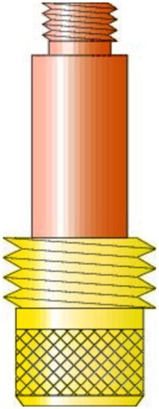 TRAFIMET Spannhülsengehäuse Gaslinse D:3,2,45V27 10 Stk