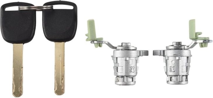 Tlily - TüR Schloss Zylinder Links und Rechts mit 2 SchlüSseln für 2003-2011 Accord S2000 -v 72185-S9A-013