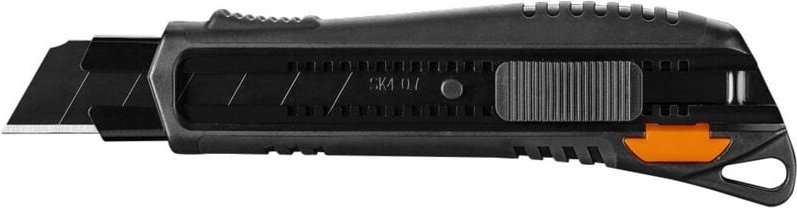 Cuttermesser 25 mm schwarz, Klinge mit Korrosionsschutzbeschichtung