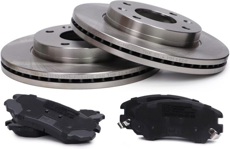 Bremsbeläge-Scheiben-Kit Vorne Kia Magentis I (Gd, Ms)