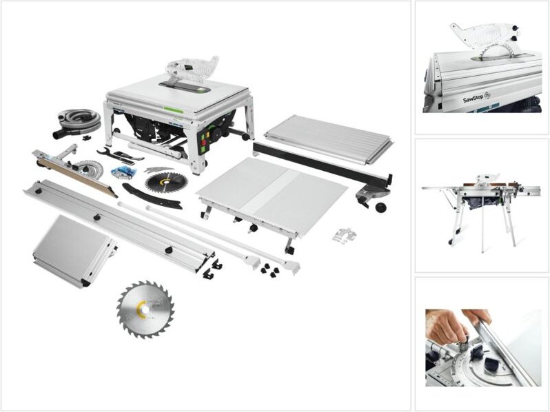 Festool TKS 80 EBS Set Tischkreissäge 2200 Watt 254 mm ( 575828 ) + Panther Kreissägeblatt PW24 ( 575974 )