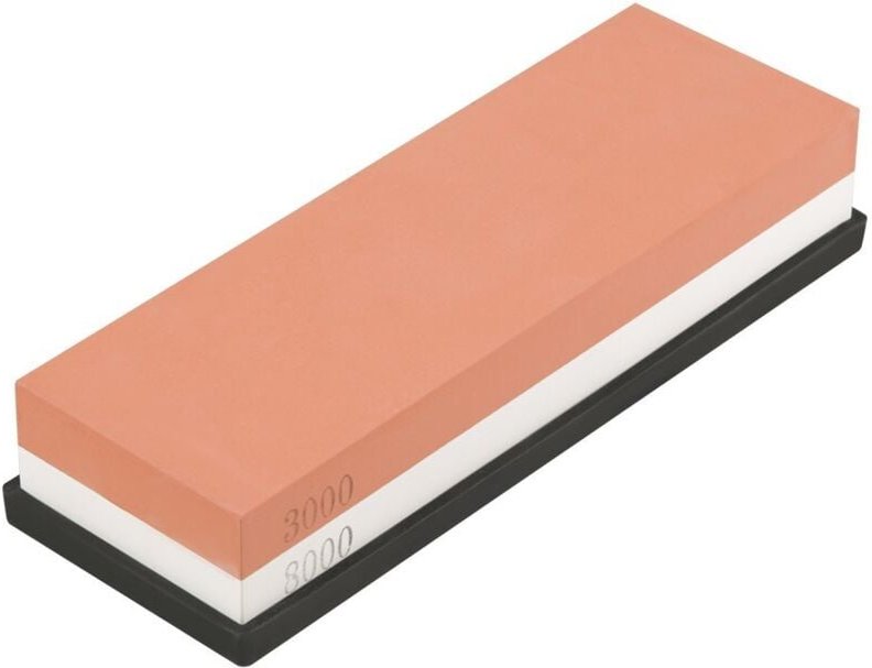 Langlebiger, doppelseitiger Schleifstein aus weißem Korund, Körnung 3000 & 8000, 180 x 60 x 30 mm