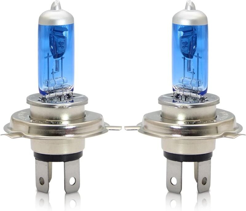 Ersandy - H4 P43t Halogen-Scheinwerfer, 60/55 w, 5000 k, warmweiß, Fern-/Abblendlicht, 12 v, Auto, Auto, Motorrad, Glühl...