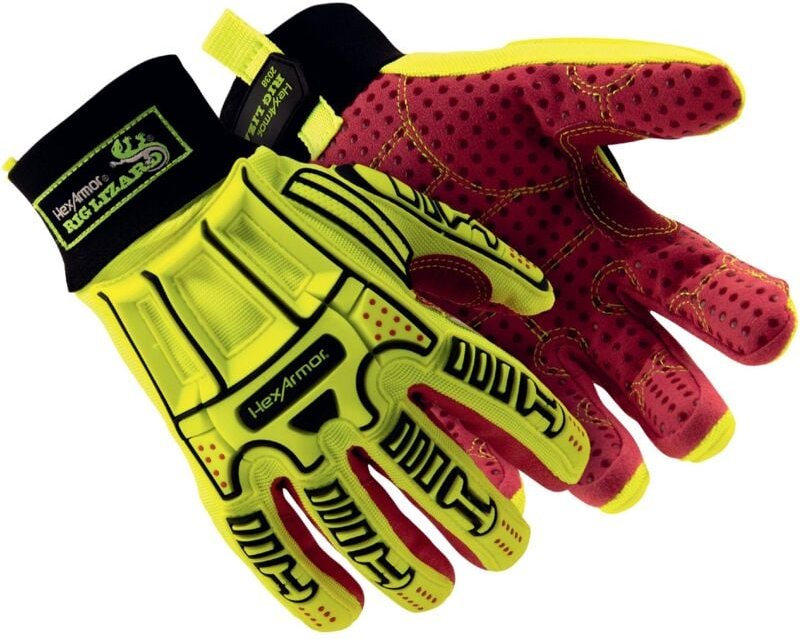 HexArmor Schutzhandschuh Rig Lizard gelb Gr. 6