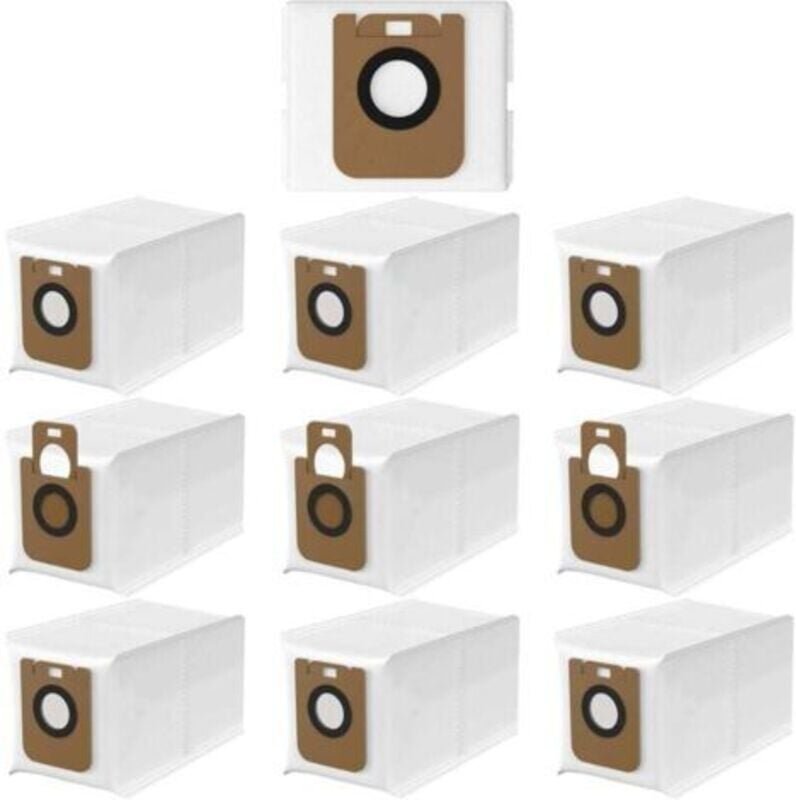 10-teiliger Staubbeutel für Dreame D10 Plus/Dreame D10s Plus Roboter-Staubsauger, Staubsaugerbeutel-Zubehör-Set kompatib...