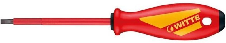 Schraubendreher flach VDE - Witte - MAXXPRO - Ø 8 mm - Länge 175 mm - Hochwertig - VDE-Sicherheit - Ergonomisch