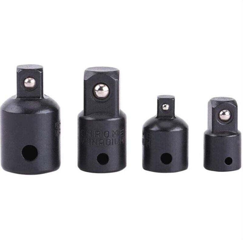 Schlagverstärker, 4-teiliger 1/2-3/8-Zoll-Steckschlüsseladapter und -reduzierer