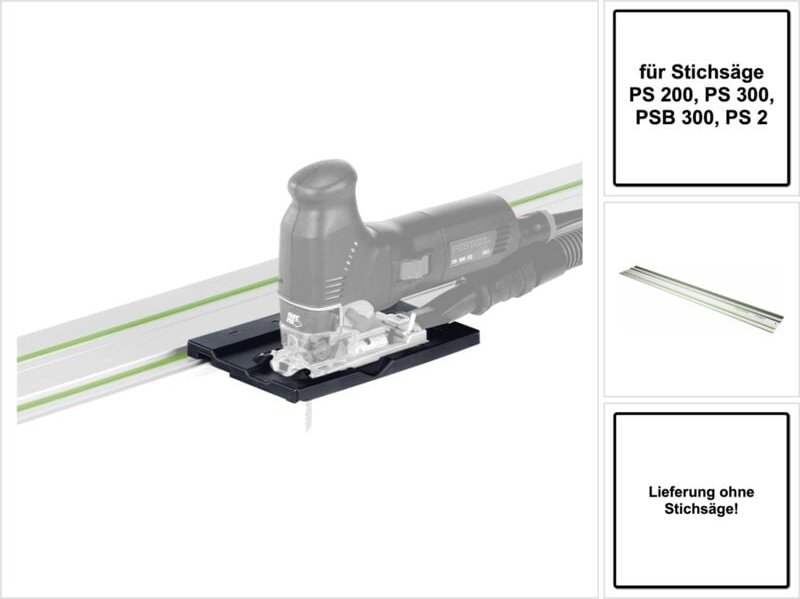 Fs-ps/psb 300 Führungsanschlag ( 490031 ) + Führungsschiene 1400 mm ( 491498 ) für Stichsäge ps 200, ps 300, psb 300, ps...